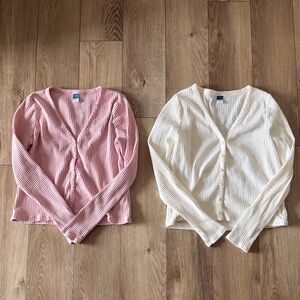 Old Navy Women’s Ribbed Cropped Cardigans - Set of 2